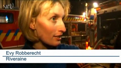 Une église part en fumée à Anzegem