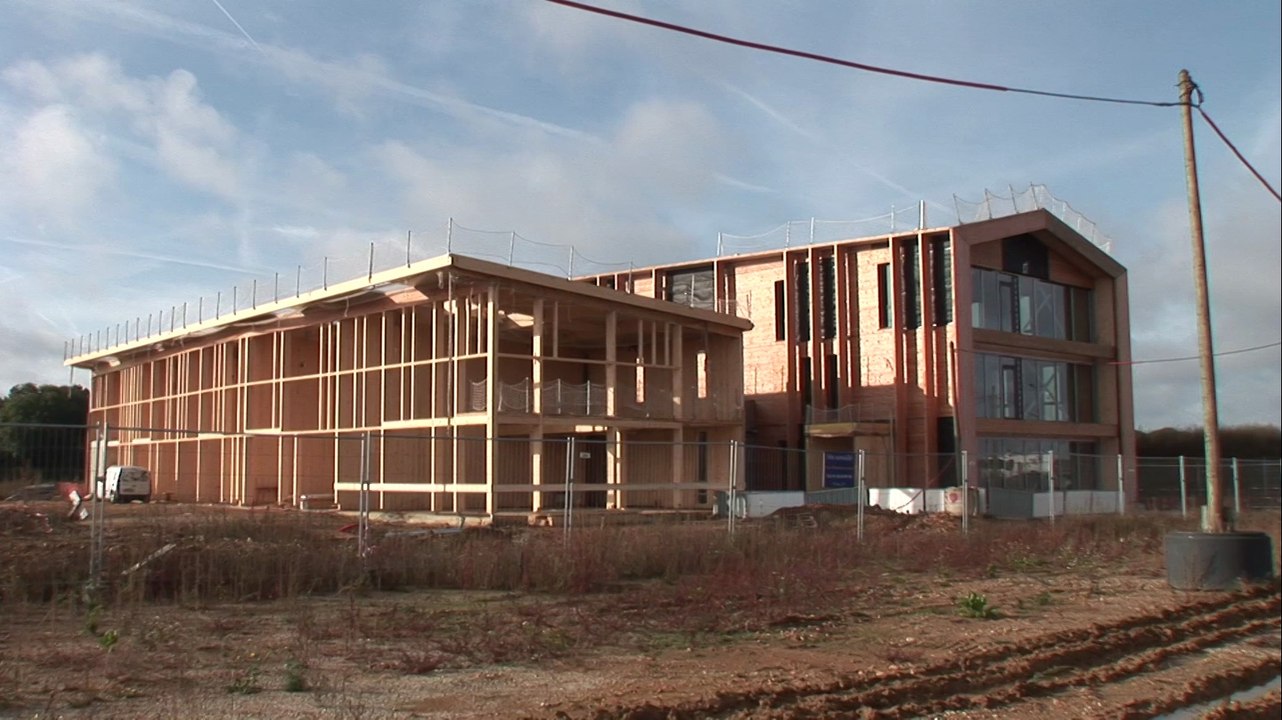 Visite du chantier de l'éco-pépinière de Sénart