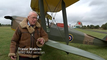 WW2 Veteran takes to the skies again