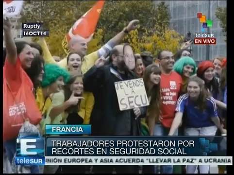 Francia: trabajadores protestan por recortes en seguridad social