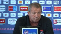 Rolland Courbis avant OL vs MHSC (10ème journée L1)