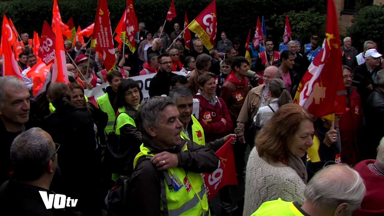 VOTV Manif des syndicats au CG