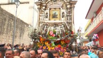 Casaluce (CE) - Madonna di casaluce, il passaggio del simulacro (15.10.14)