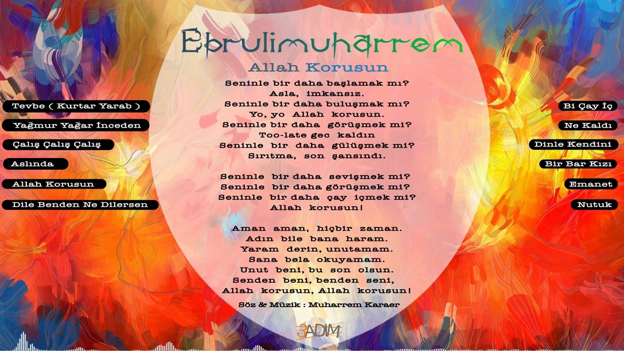Ebrulimuharrem - Allah Korusun (Lyric Video)