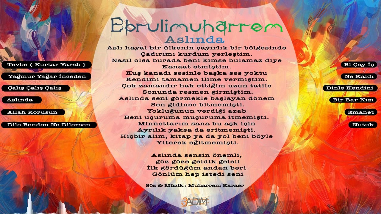 Ebrulimuharrem - Aslında (Lyric Video)