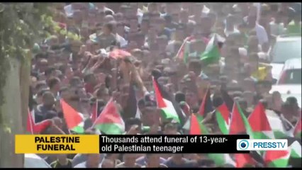 Thousands hold funeral for Palestinian teen killed in Israel raid