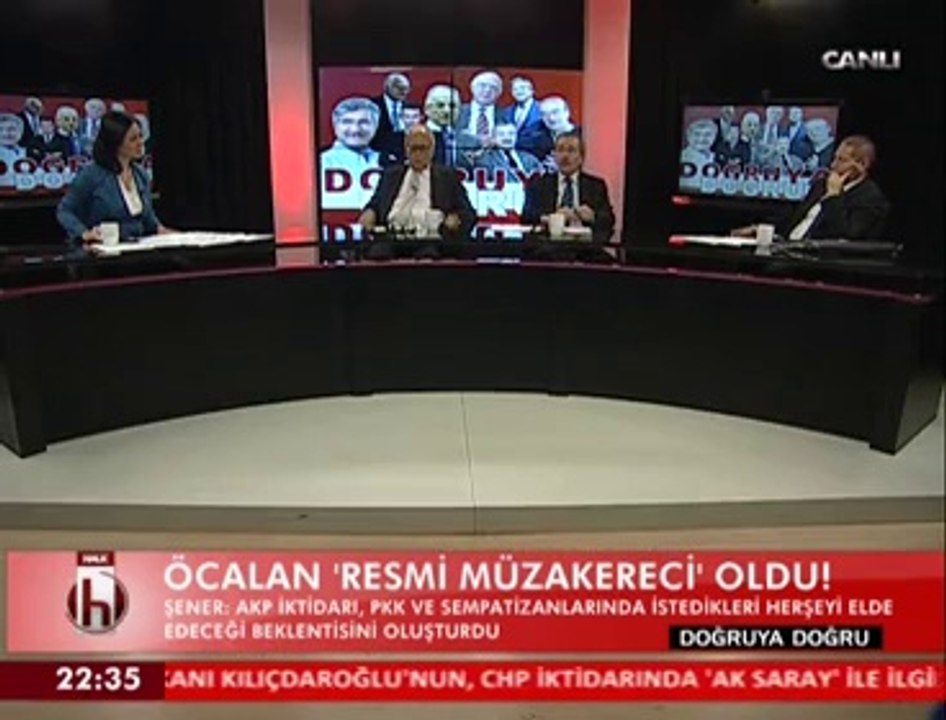 Semra Topçu ve İsmail Dükel ile Doğruya Doğru konuklar Sabih KANADOĞLU Abdüllatif Şener 2 17 Eylül 2014