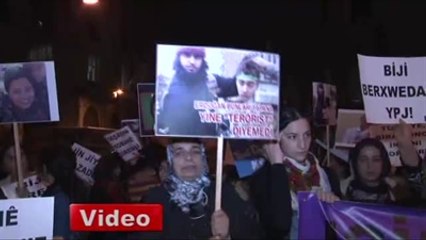 Kadınlar, Kobani'ye Destek İçin Yürüdü