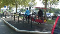 Inauguration piste cyclable à Nantes le 11 octobre 2014 avec le vélo-orchestre de Méli-Mélodies