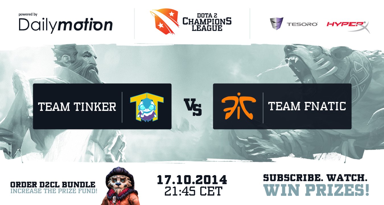Team Tinker vs Fnatic Game 1 - Dota 2 Champions League EU Playoffs @DotaCapitalist & @PandaegoDota