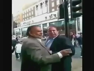 Nawaz Sharif in London Street
