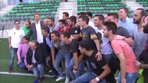 TV3 - Telenotícies migdia - Les reaccions dels jugadors del Cornellà i l'Hospitalet en conèixer