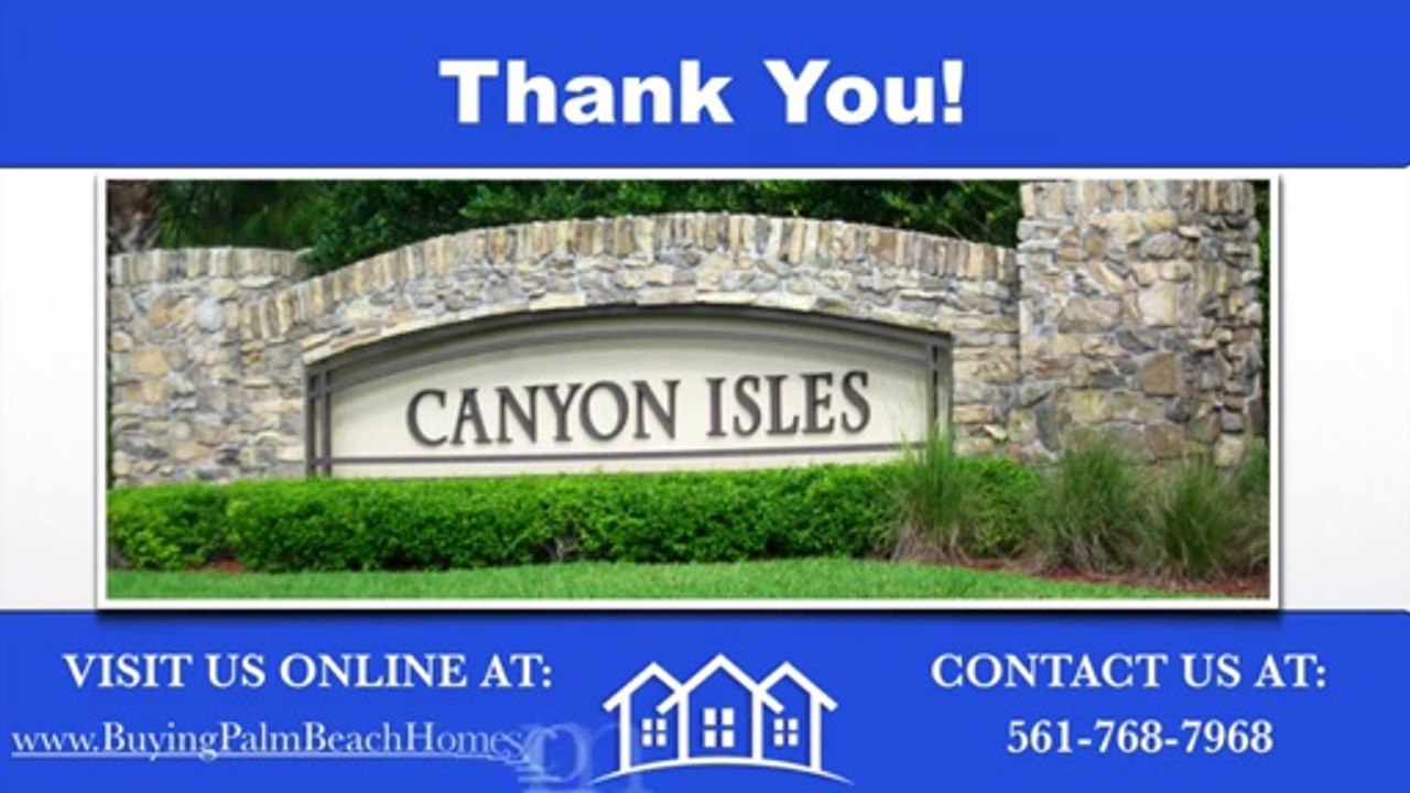 Canyon Isles Boynton Beach FL Homes for Sale Report