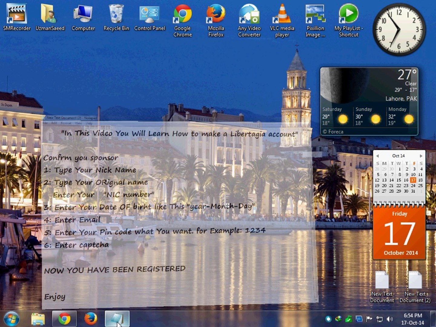 How To Make a Libertagia Account