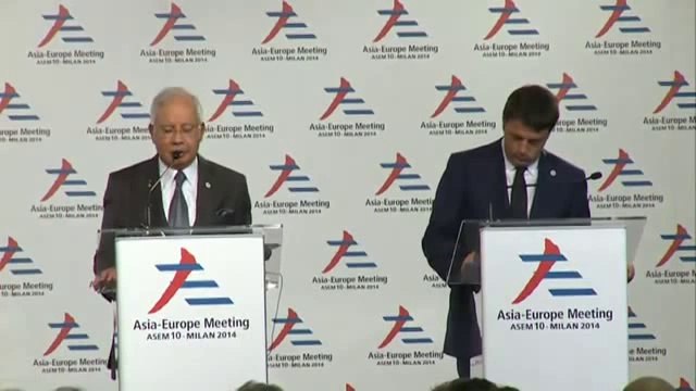 Milano - Vertice ASEM conferenza stampa congiunta (17.10.14)