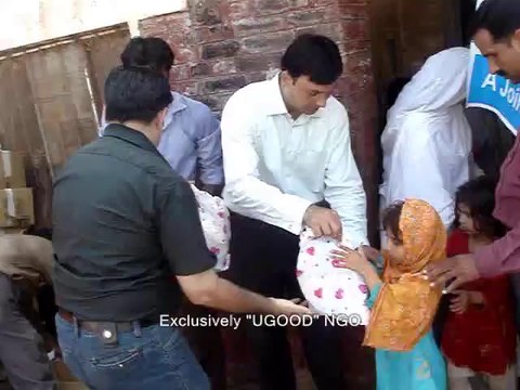 UGOOD distribution of -EID GIFTS- among children in Flood affected area.