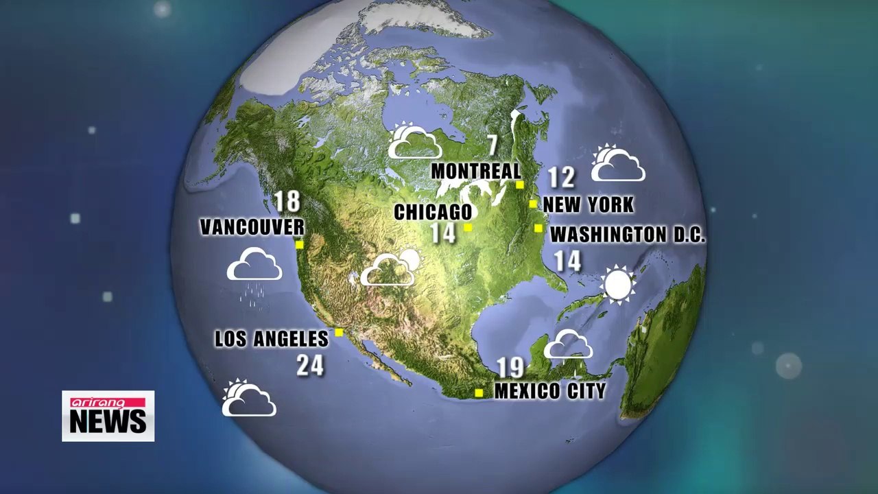 a chilly night with the overnight low dipping to nine degrees Celsius in Seoul