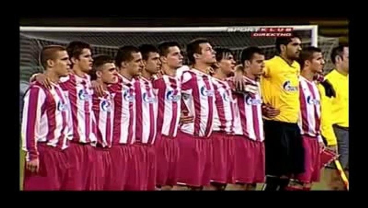 National Songs on Soccer game Red Star Belgrade...