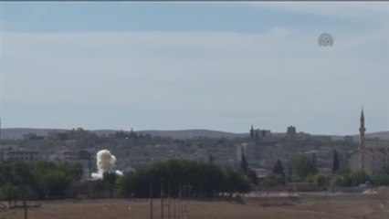 Işid, Mürşitpınar Sınır Kapısını'na Yoğun Havan Atışı Yapıyor