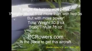 RCPowers Sukhoi Su-30 Twin. 3D, hover, Cobra Test on 4s