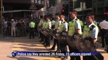 Multiple arrests as Hong Kong demonstrators retake protest camp