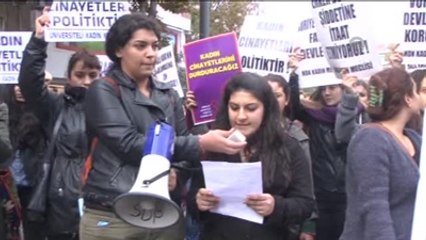 Kadın Cinayetleri Protesto Edildi