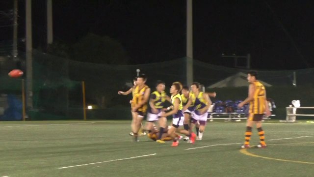 2014.10.18 ホークス対ポセイドンズ Q3 HAWKS vs POSEIDONS - AFL Japan Top League