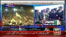 Aitizaz Ahsan addresses rally at Bagh e Jinnah