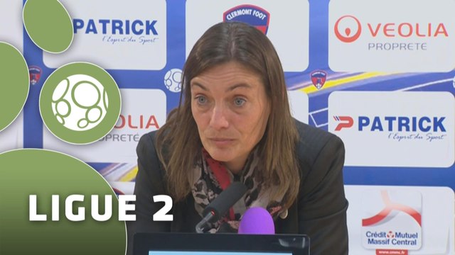 Conférence de presse Clermont Foot - AC Ajaccio (1-1) : Corinne DIACRE (CF63) - Christian BRACCONI (ACAJ) - 2014/2015