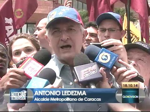 Ledezma también estuvo presente en la Caminata por la paz