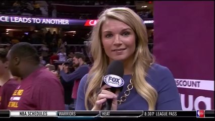 Tristan Thompson Kisses Sideline Interviewer