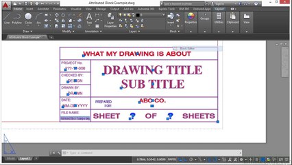 11_05-Attributed Blocks AutoCAD 2015