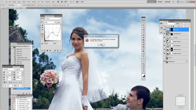 Color grading tutorial for wedding photography Adobe Photoshop tutorial