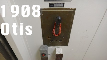 Historic 1908 Otis Manually Controlled elevator in NYC