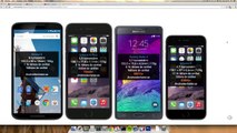 Nexus 6 vs. iPhone 6 Plus vs. Samsung Galaxy Note 4 vs. iPhone 6 - Size Comparison!