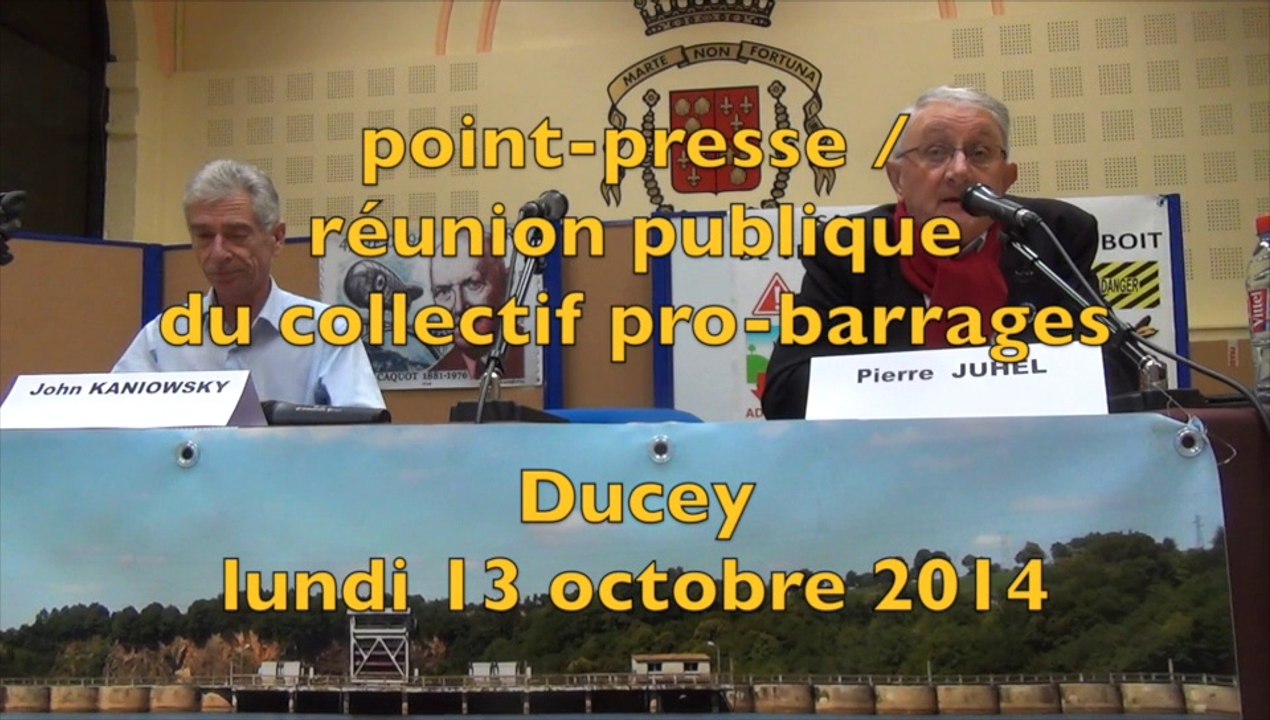 point-presse du collectif pro-barrages sur la Sélune - 13 oct 2014