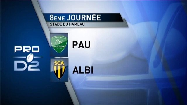 PRO D2 - Pau-Albi : 35-10 - J8 - Saison 2014-2015