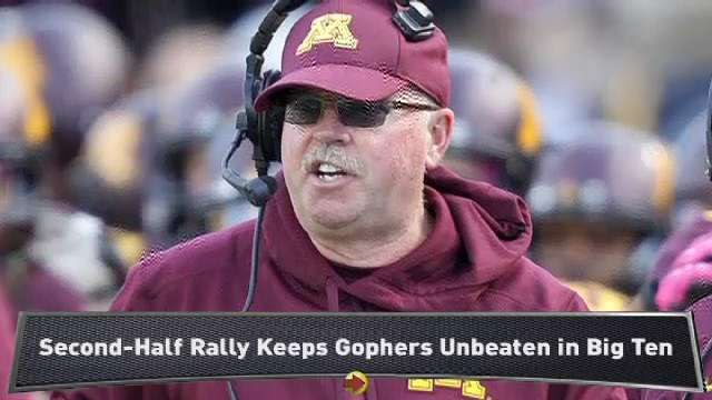 Christensen: Gophers Rally, Beat Purdue