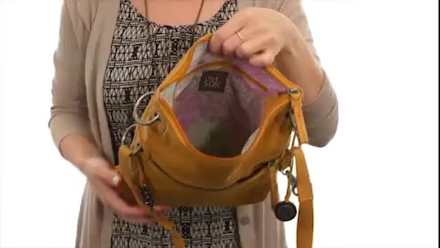 The Sak Pax Leather Crossbody Black Brushed Leather - Robecart.com Free Shipping BOTH Ways