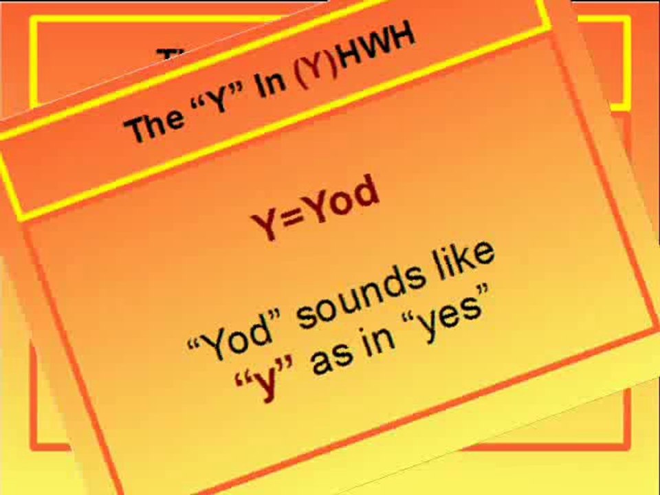 THE TRUE NAME OF THE CREATOR [YAHUWAH]