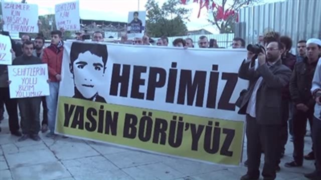 İstanbul'da Yasin Börü Protestosu