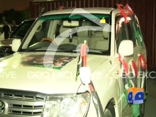 Shuttle Service for PPP VIPs in Karachi Rally-19 Oct 2014