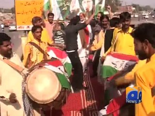 PAT Lahore Rally Preparations-19 Oct 2014