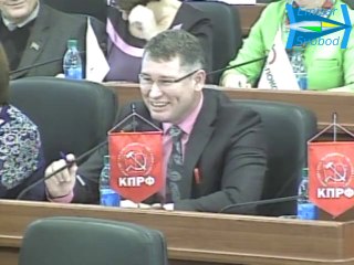 Заливистый смех депутата Парламента Карелии Силина Романа от партии КПРФ [16.10.2014]