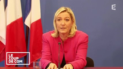 Le coup de com : la conférence de presse de Marine Le Pen sur la sécurité #mediaslemag