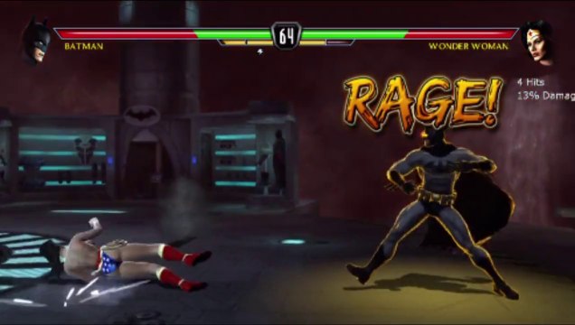 Batman VS Wonder Woman In A Mortal Kombat VS DC Universe Match / Battle / Fight