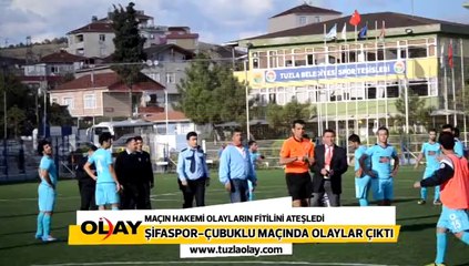 ŞİFASPOR-ÇUBUKLU MAÇINDA OLAYLAR ÇIKTI