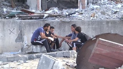 Gazze'de Enkazlar Arasında "Parkur" Sporu