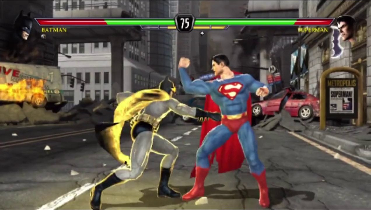 Batman VS Superman In A Mortal Kombat VS DC Universe Match / Battle / Fight