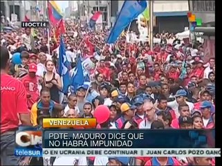 Jóvenes venezolanos se movilizan por la paz